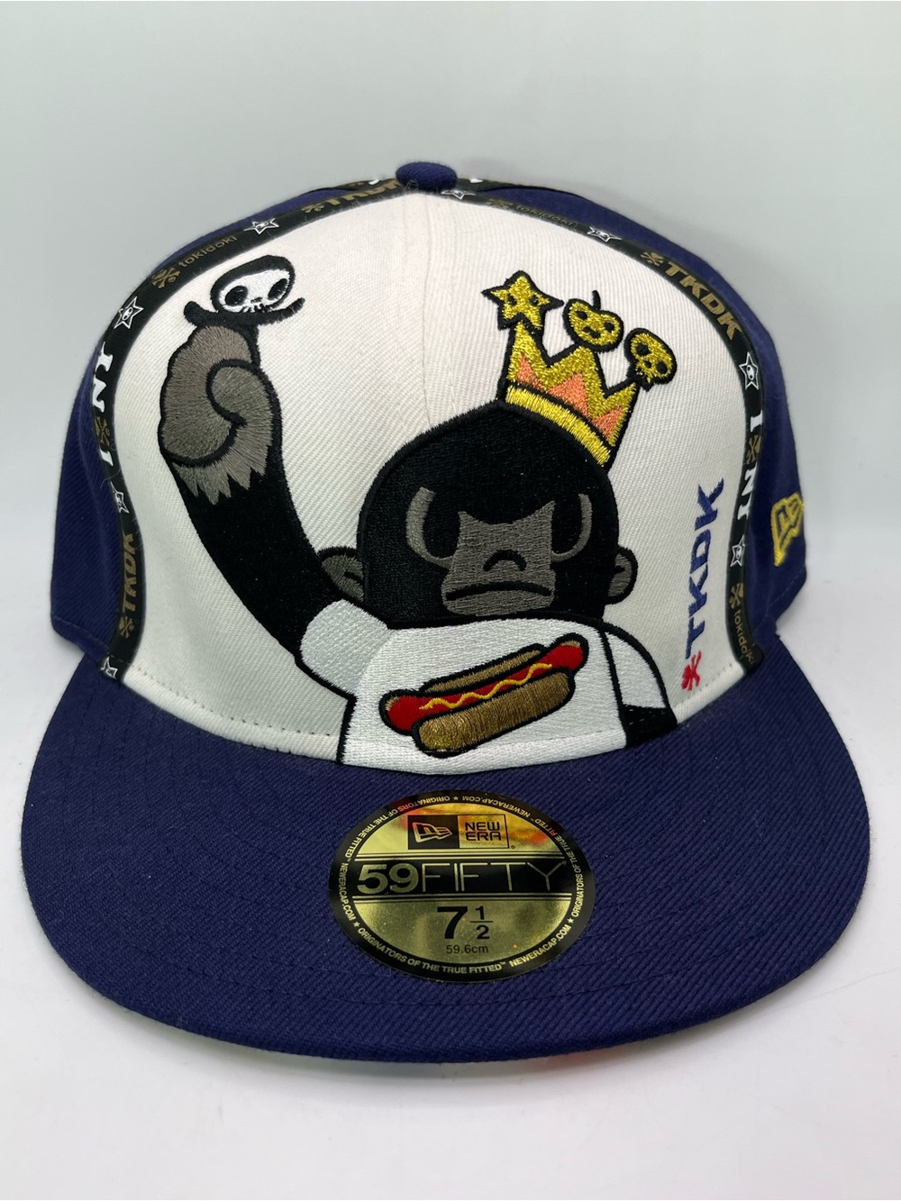 NEW ERA TOKIDOKI I LOVE NY NEW YORK KING KONG SZ 7 1/2 MONKEY RARE FITTED HAT